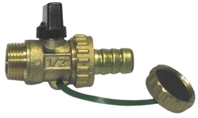 BUGATTI - Rubinetto scarico caldaia - 1/2" - DN 10 - PN 16