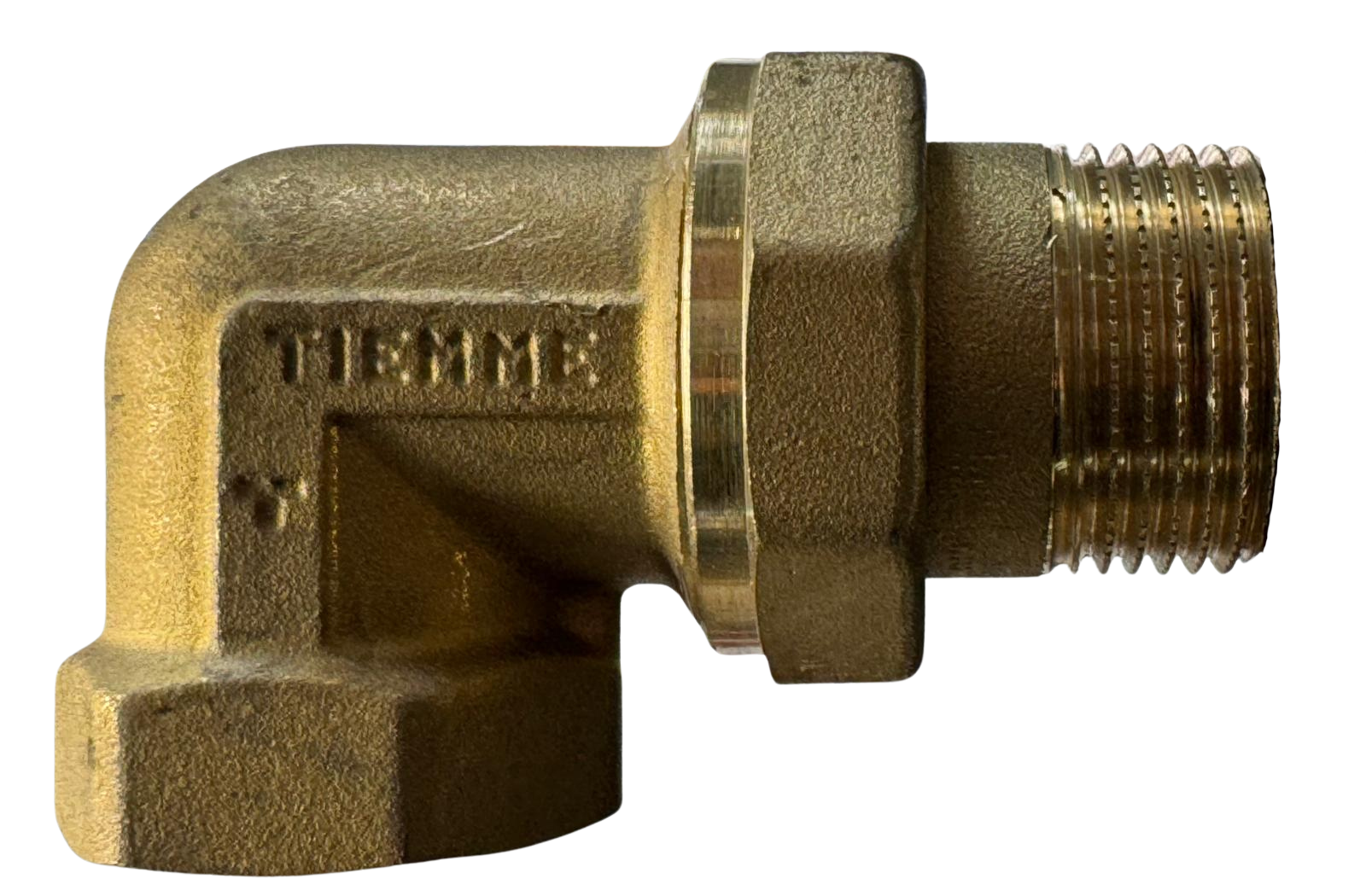 TIEMME - Bocchettone curvo MF - Ottone