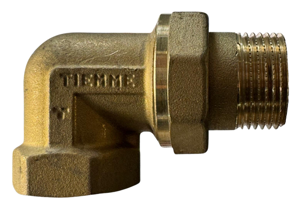 TIEMME - Bocchettone curvo MF - Ottone