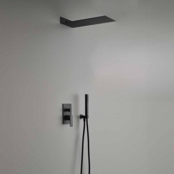 ARES - Shower Set Plus Blade – Nero Opaco