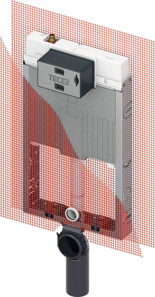TECE - Octa II - Modulo con cassetta di scarico per WC sospeso