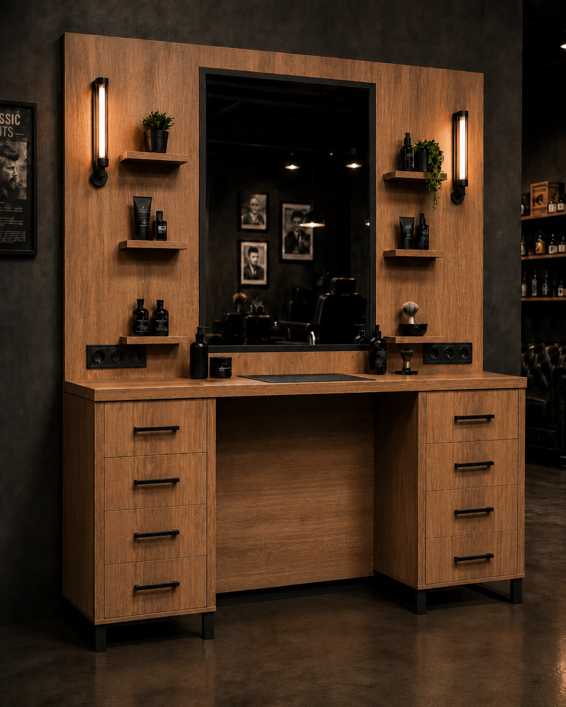 Konsola barberska Barber Tobacco – Dąb Halifax Tabak