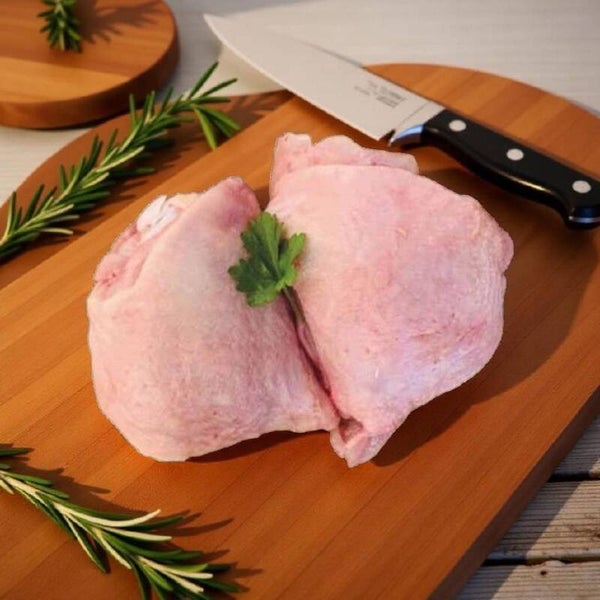 Hähnchen - Schenkelsteak mit Haut und ohne Knochen 1000g