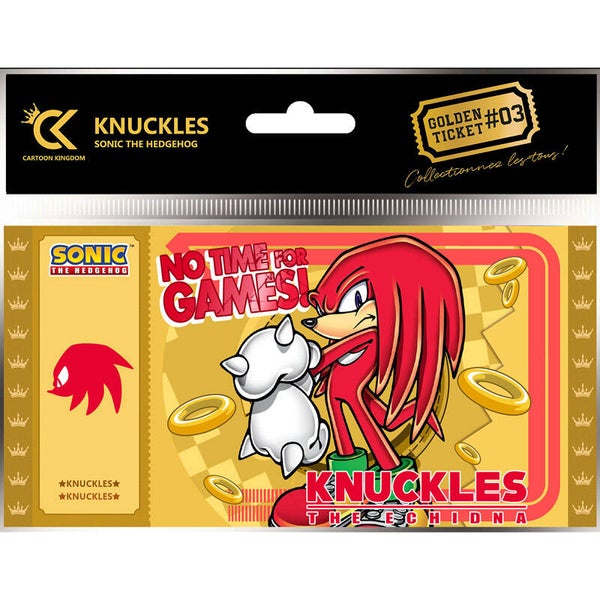 Sonic Golden Ticket Knuckles Europe