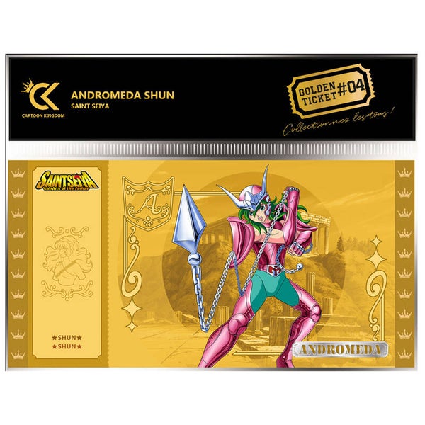 Saint Seiya Chevalier du Zodiaque Golden Ticket Shun Andromède