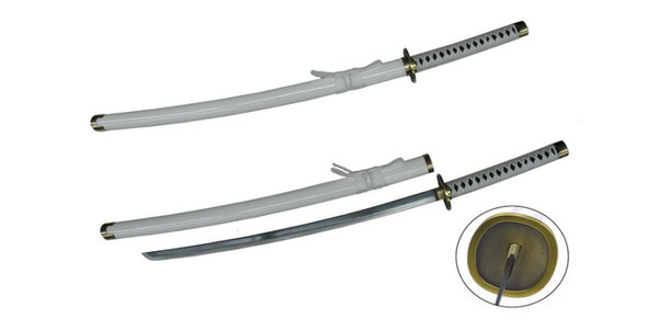 One Piece  -Katana " Wado Ichimonji" Blanc de Roronoa Zoro -ZS-9416B