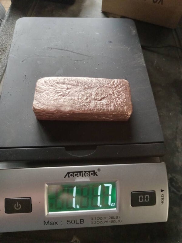 One Pound Copper Bar