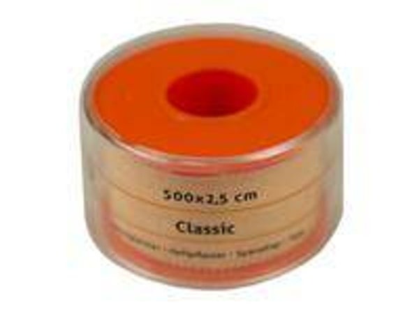 Kleefpleister Textiel 500 x 2,5 cm op spoel met flens