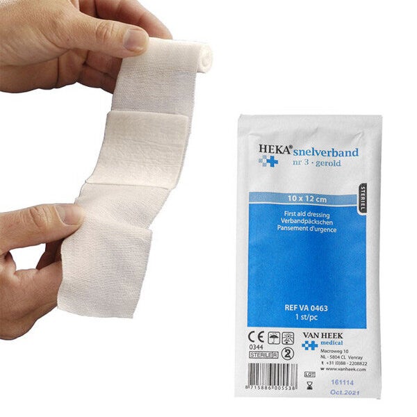 HEKA Snelverband gerold nr. 3 – 10 x 12 cm