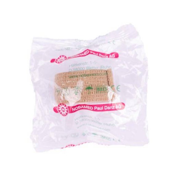 NOBAHEBAN® Zelfhechtend zwachtel 2,5cm x 4,5m bruin