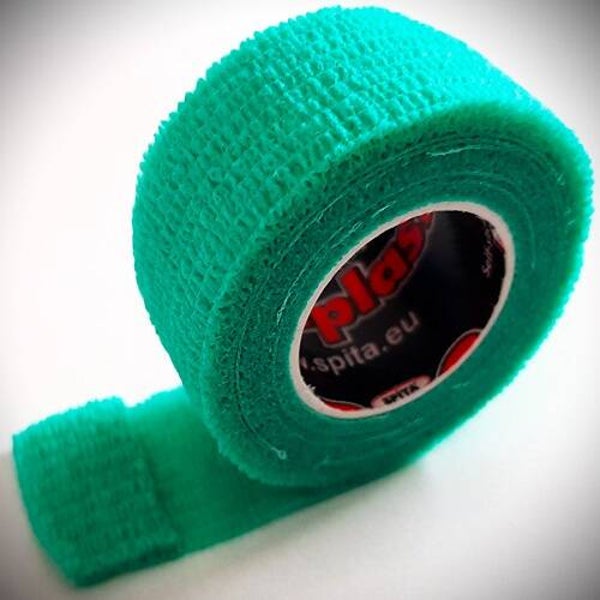 ResQ-Plast professional 2,5cm x 4,5m groen zelfhechtende zwachtel