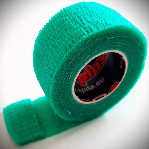 ResQ-Plast professional 2,5cm x 4,5m groen zelfhechtende zwachtel