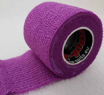 ResQ-Plast sport 10cm x 4,5m paars zelfhechtende zwachtel