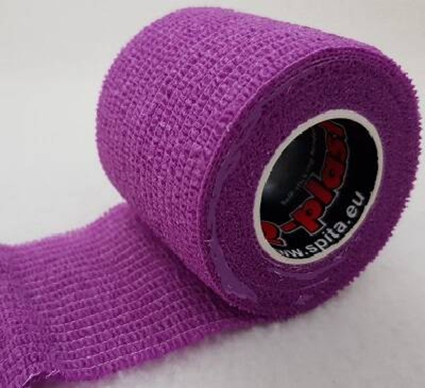 ResQ-Plast sport 5cm x 4,5m paars zelfhechtende zwachtel