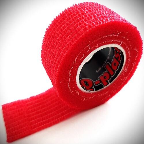 ResQ-Plast professional 2,5cm x 4,5m rood zelfhechtende zwachtel
