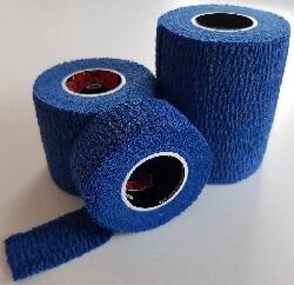 ResQ-Plast Sensitive 5cm x 4,5m blauw zelfhechtende zwachtel