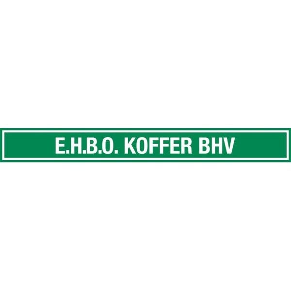 Sticker EHBO koffer BHV