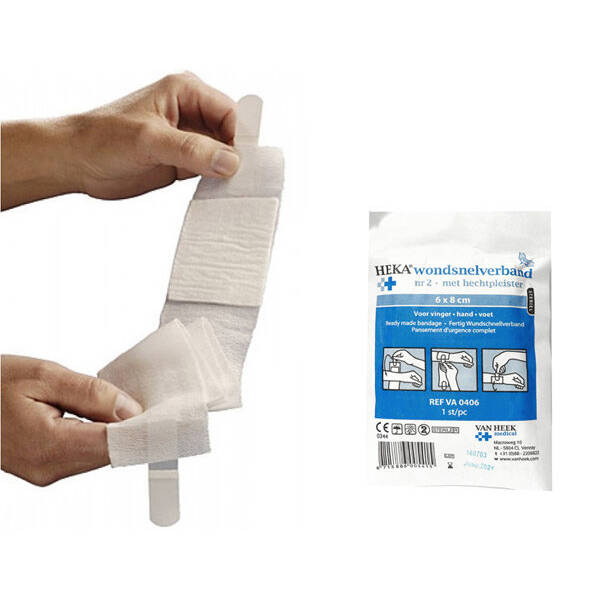 HEKA Wondsnelverband nr. 2 – 6 x 8 cm
