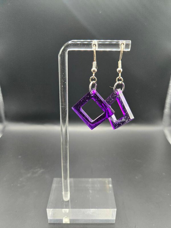 Ohrringe Raute offen klein V2