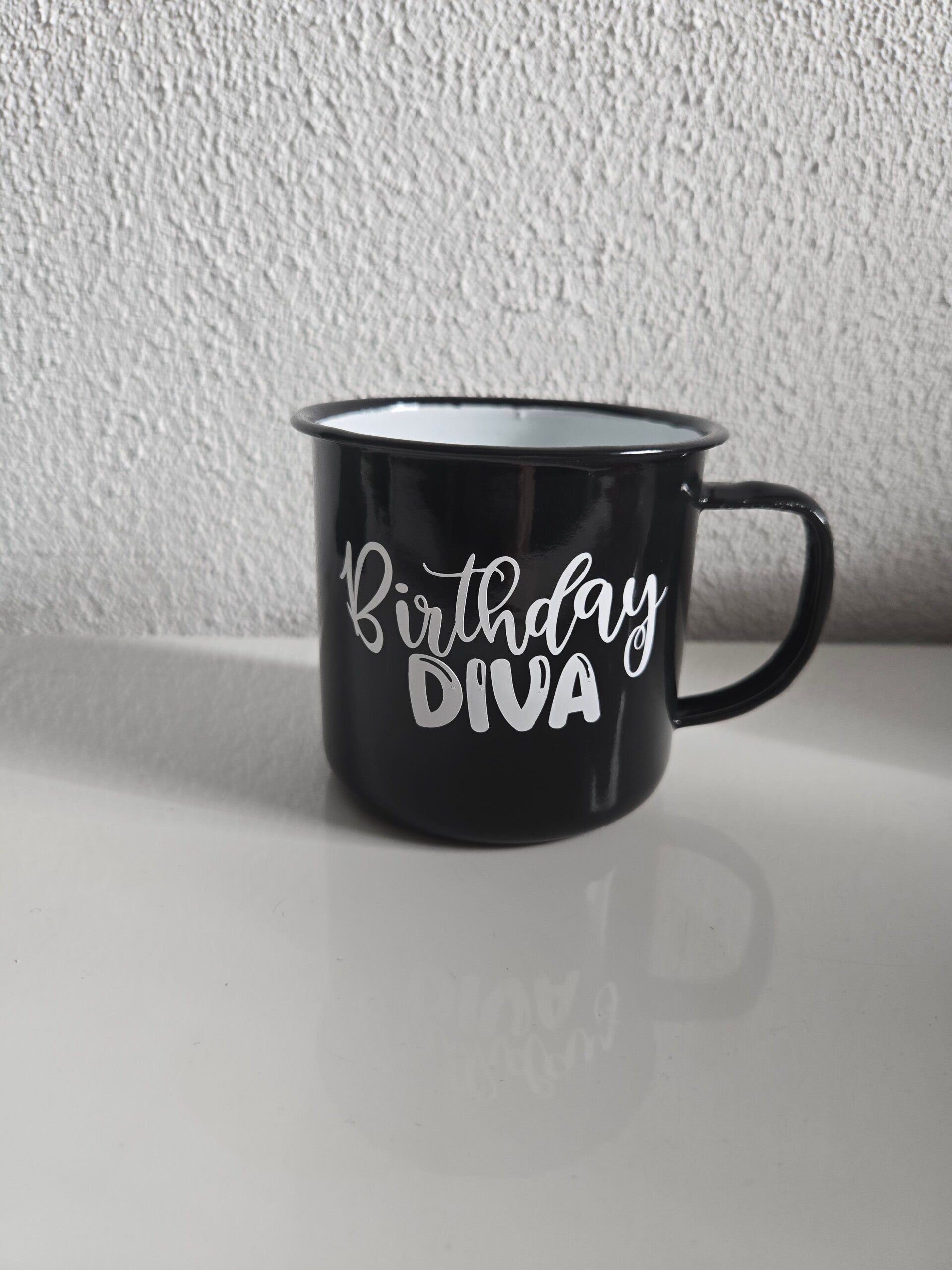Tasse Schwarz Emaill