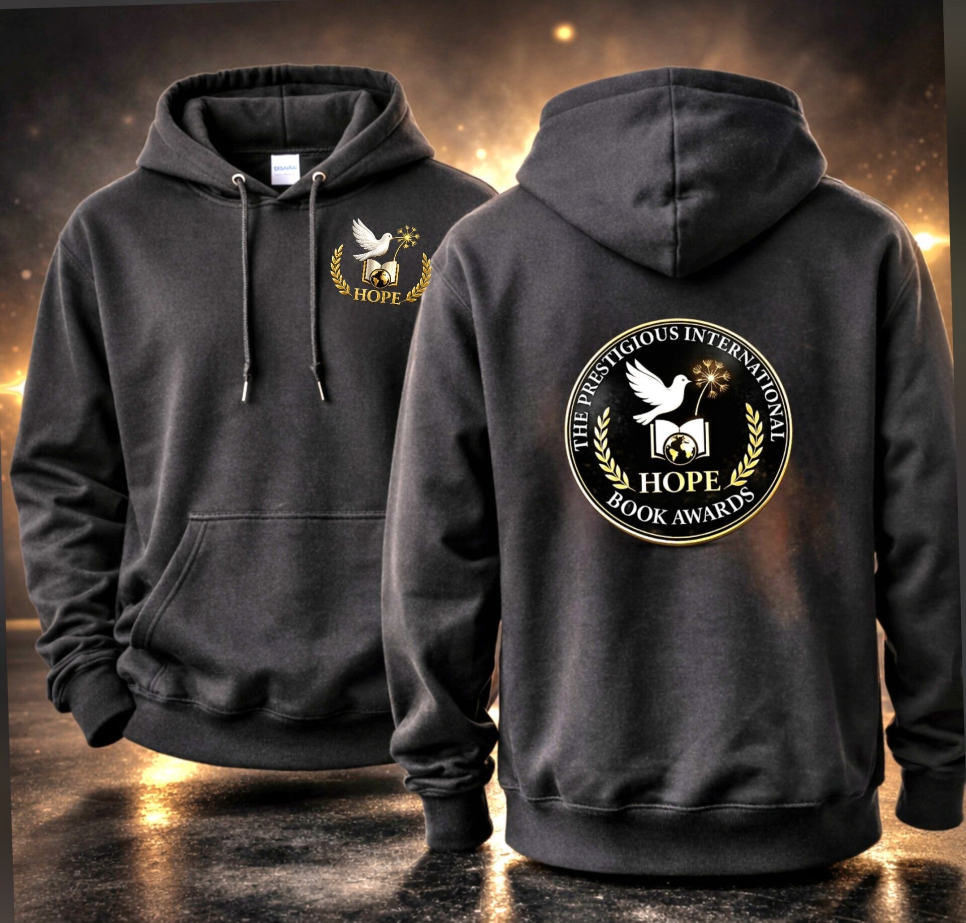 PIHBA Merchandise - Gildan Premium Light Grey hoodie