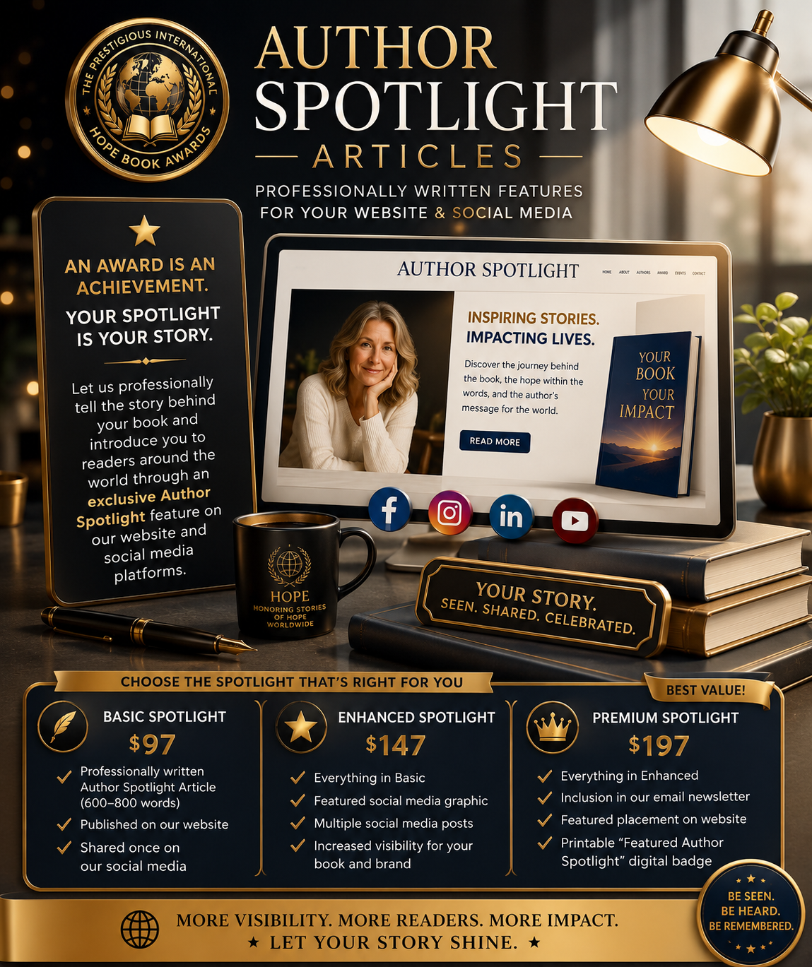 PIHBA Author Spotlight Articles $97 - $197