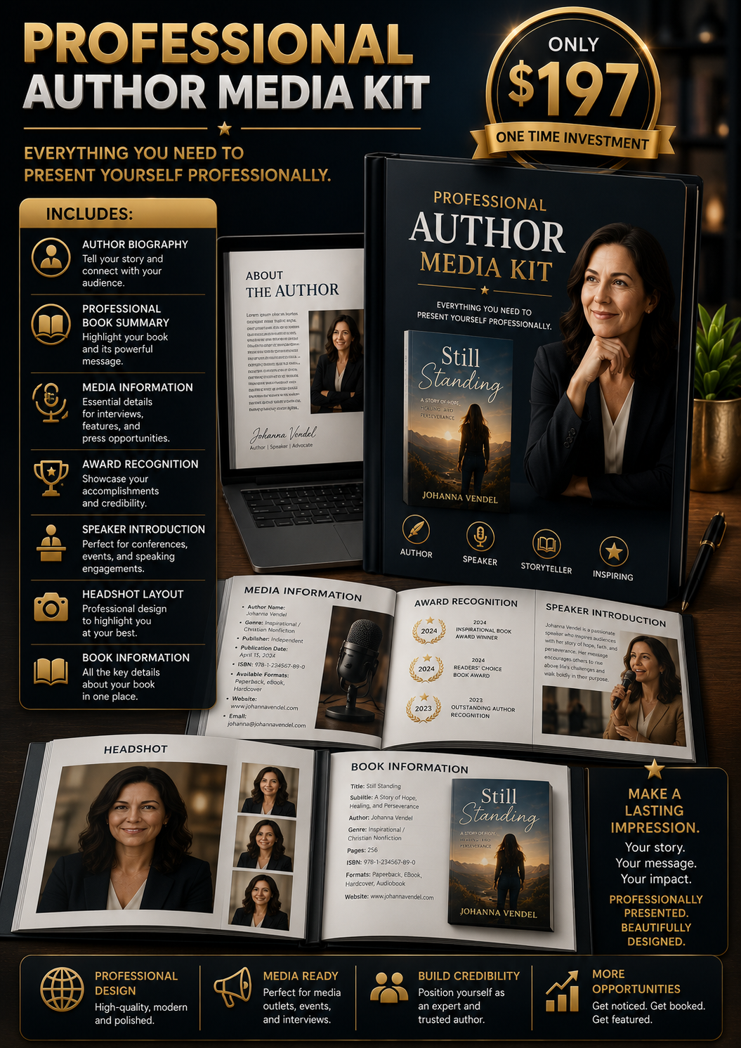 Professional Author Media Kit $197