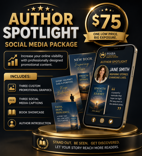 Author Spotlight Social Media Package $75