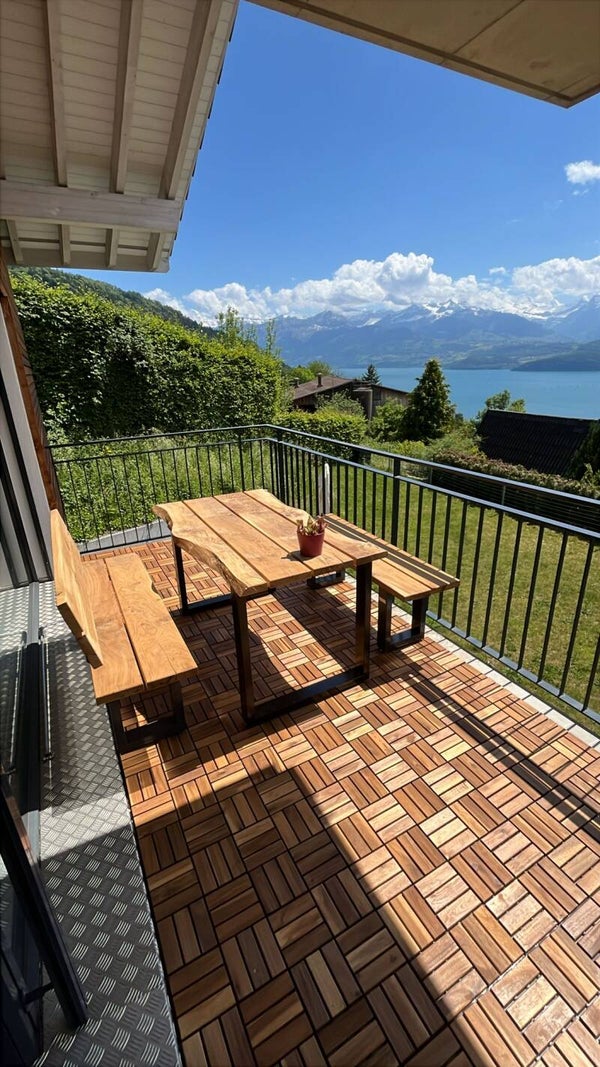 Tischgarnitur mit 2 Bänken Outdoor