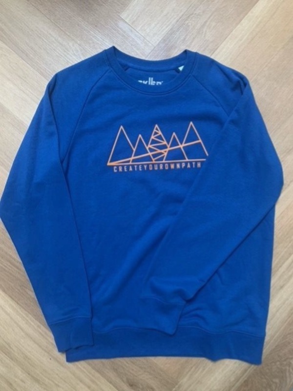SKIER Sweater Blue/ Orange