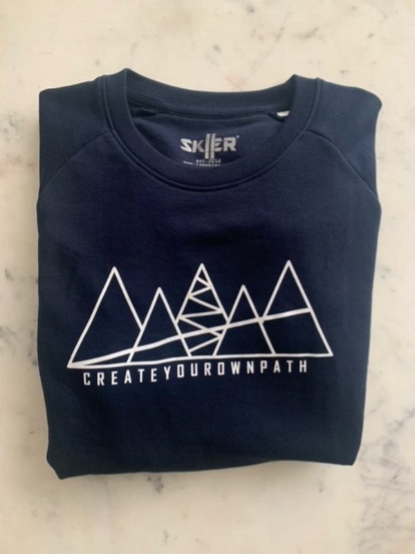 SKIER Sweater Blue/ White