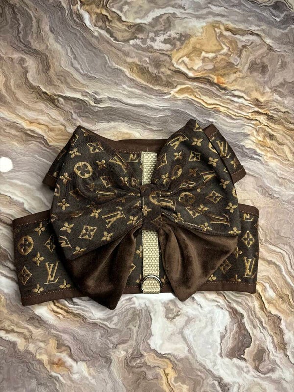 LV bow harness brown