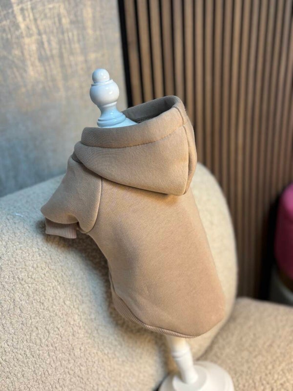 Handmade hoodie taupe