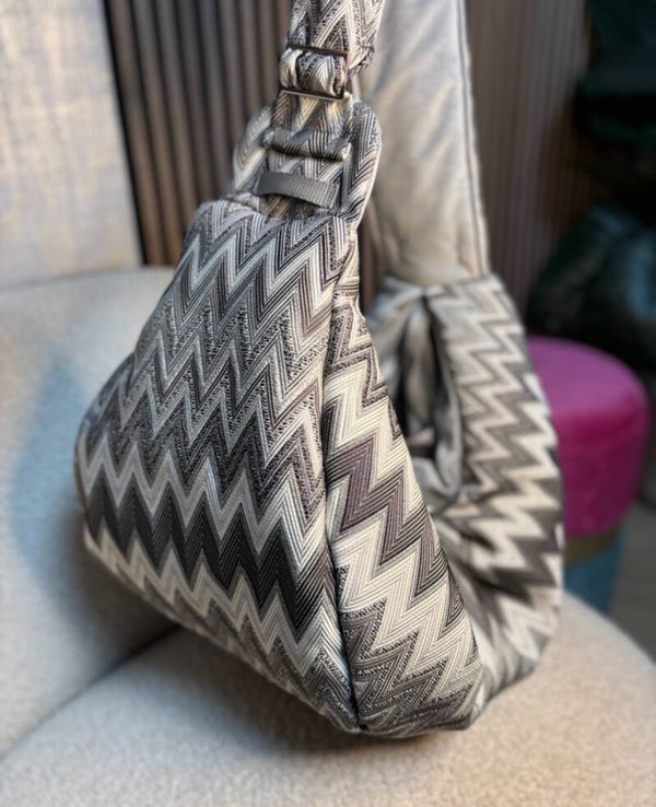 Luxury slingbag missoni grey handmade RLP gold logo