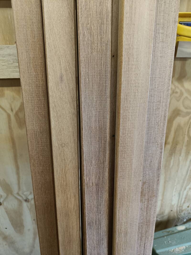 Hardhout latten zitting