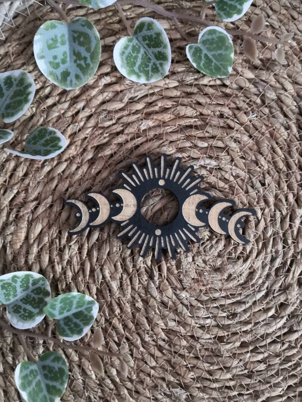 Support pour pierre en bois