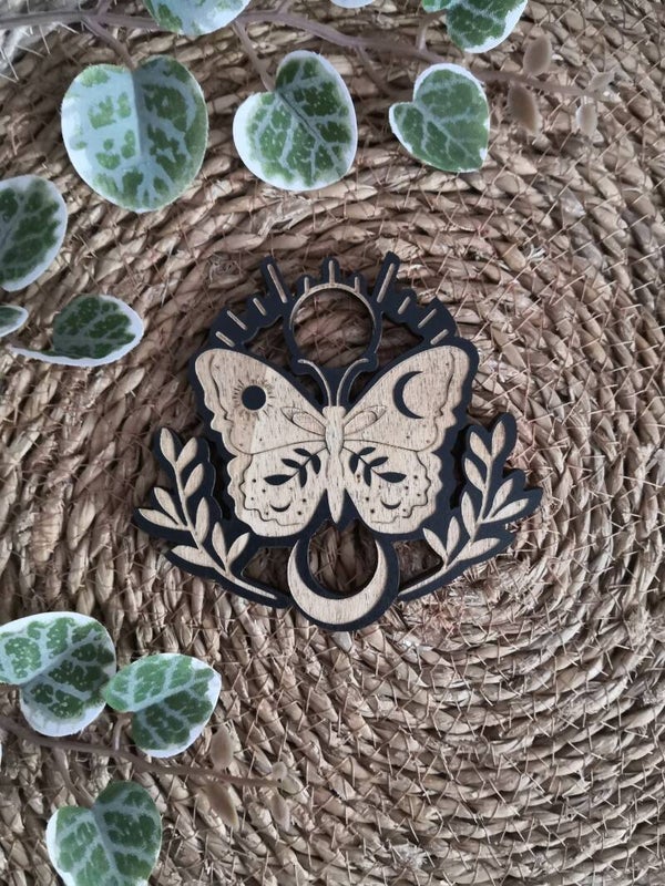 Support pour pierre en bois