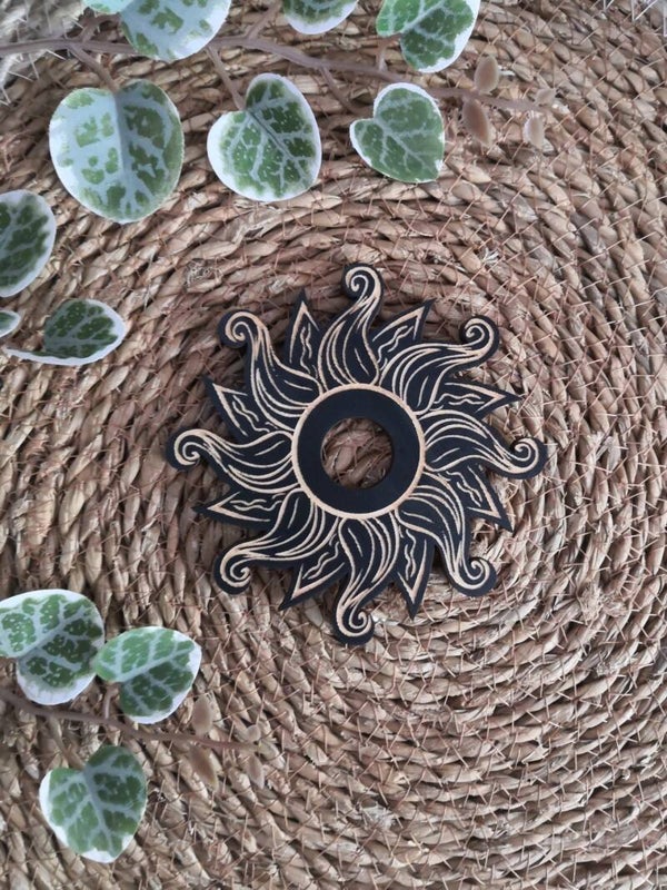 Support pour pierre en bois