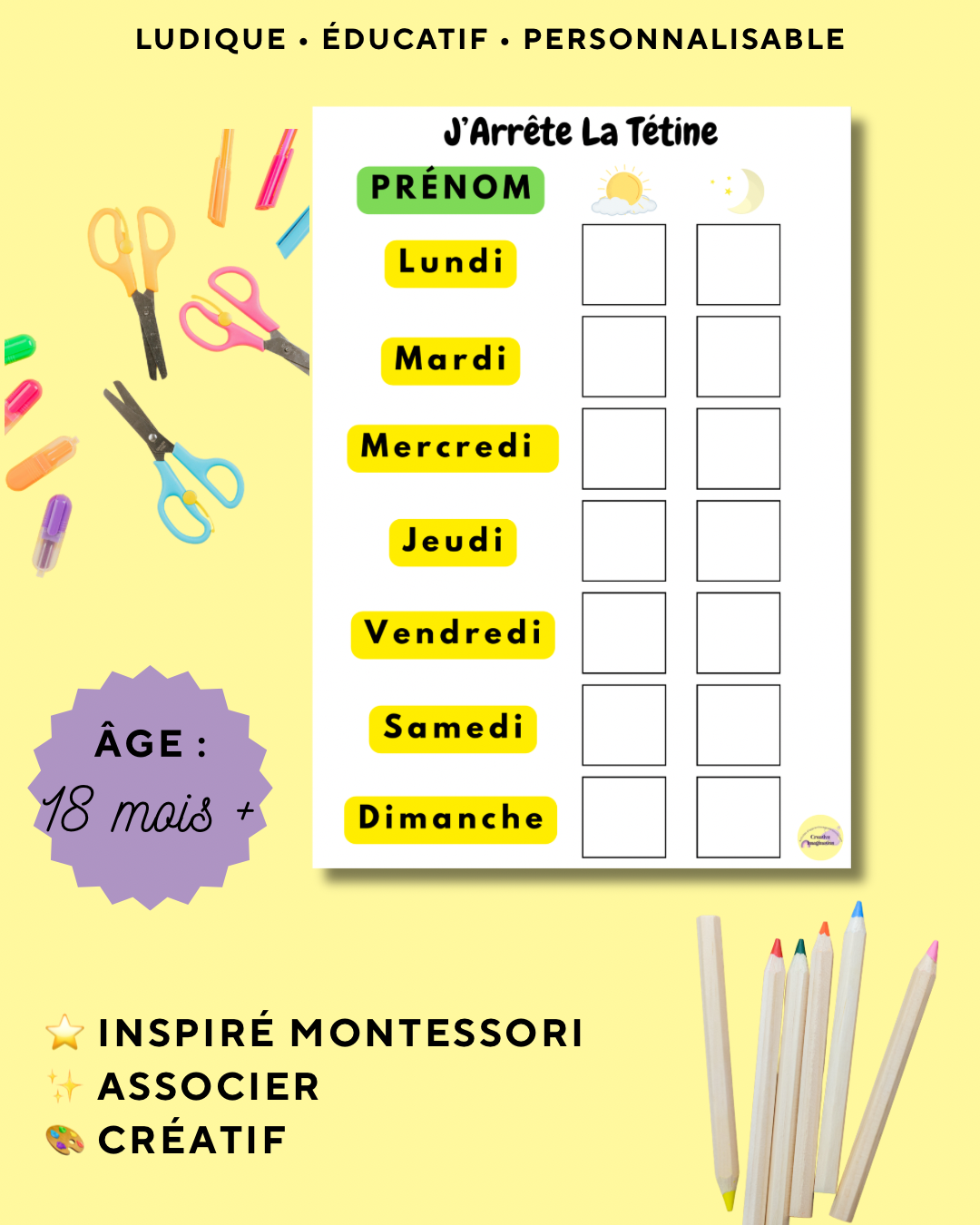 Fiche Arrête Tétine
