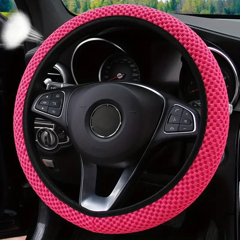 Autostuurhoes Antislip - Ademend - Zweetabsorberend - Comfortabel / Rode Roos