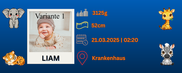 Personalisierter Aufhänger/Lesezeichen Tiere