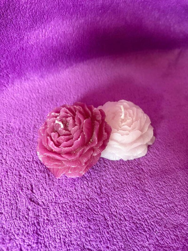 Kerze Rose geöffnet