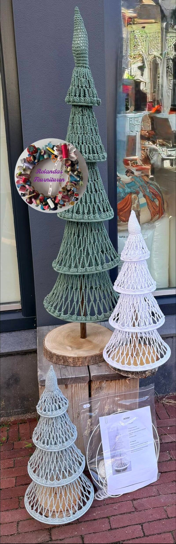 Gehaakte Boom kerst groen