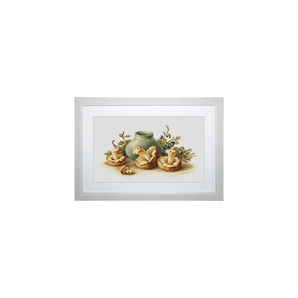 Borduurpakket Still Life with Mushrooms - Luca-S