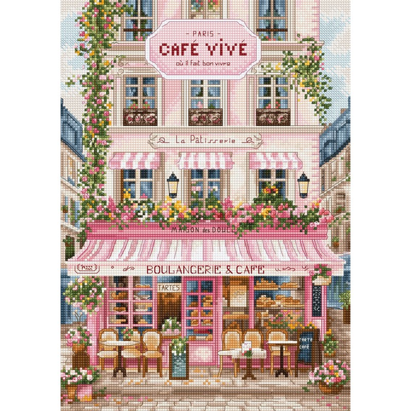 Borduurpakket Sweet Parisian Street - Leti Stitch