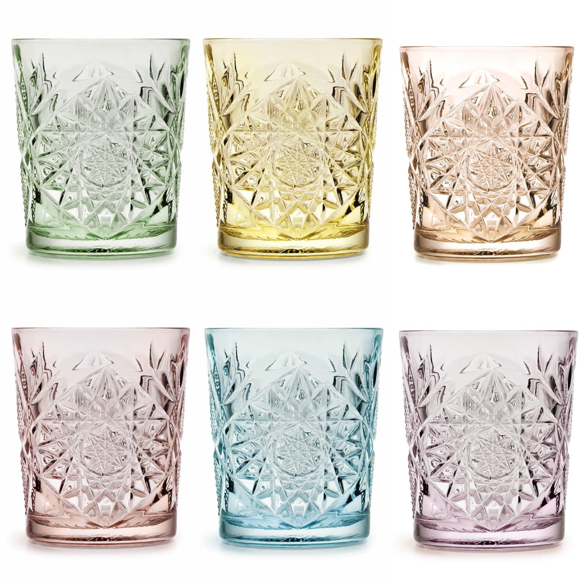 Libbey Hobstar drinkglas - 10 versch. kleuren