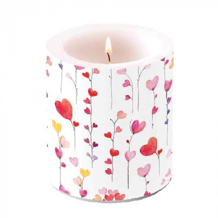 Ambiente kaars - Heart garlands - Small