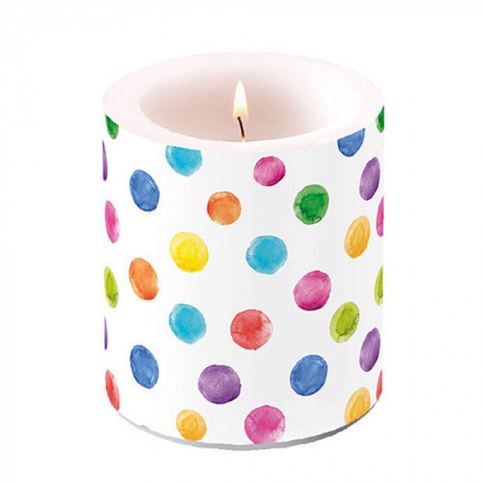 Ambiente kaars - Polka dots - Small