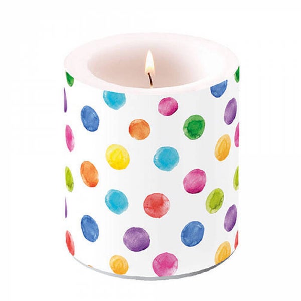 Ambiente kaars - Polka dots - Small