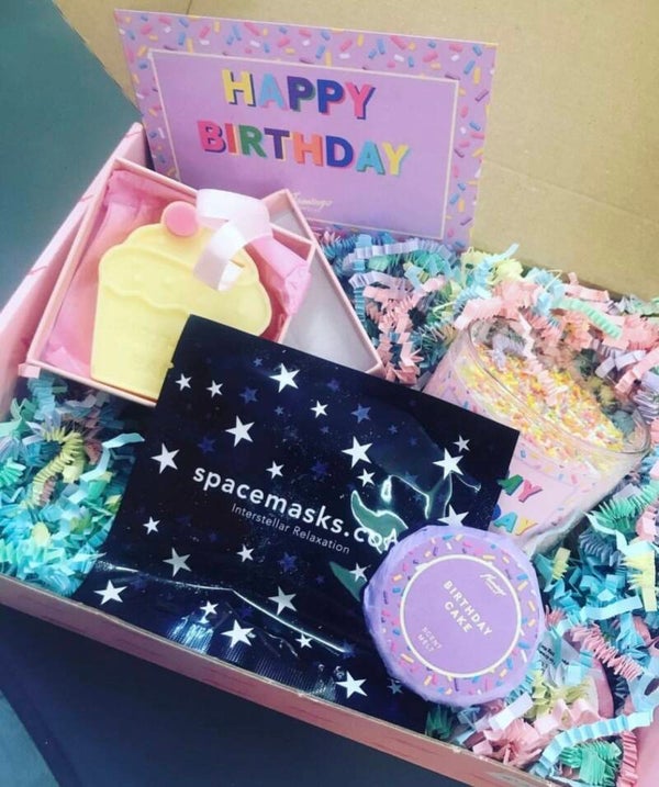 Verjaardags cadeau pakket Flamingo Candles